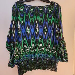Boat Neck Silk Blouse
